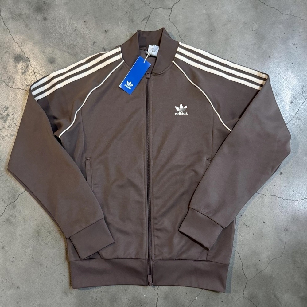 Adidas Adicolor Classics SST Track Jacket Men's L Brown Trefoil JP2519 NWT